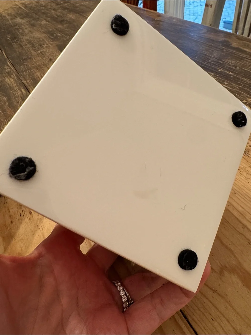 PACIFIC CONNECTIONS Paris Pink Box with White Trim 5x5x3